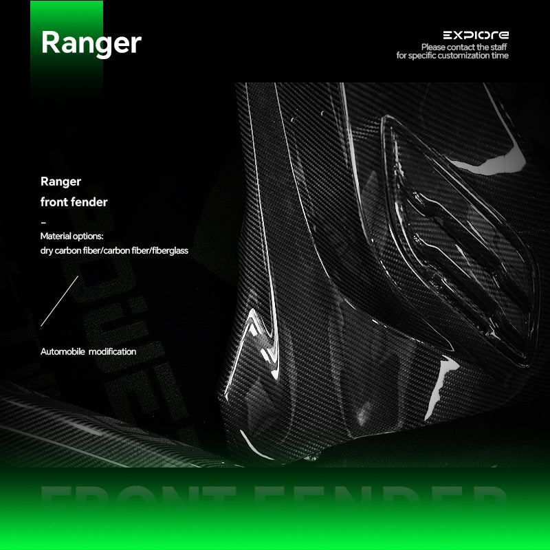 Ford Ranger Carbon Fiber Front Fender