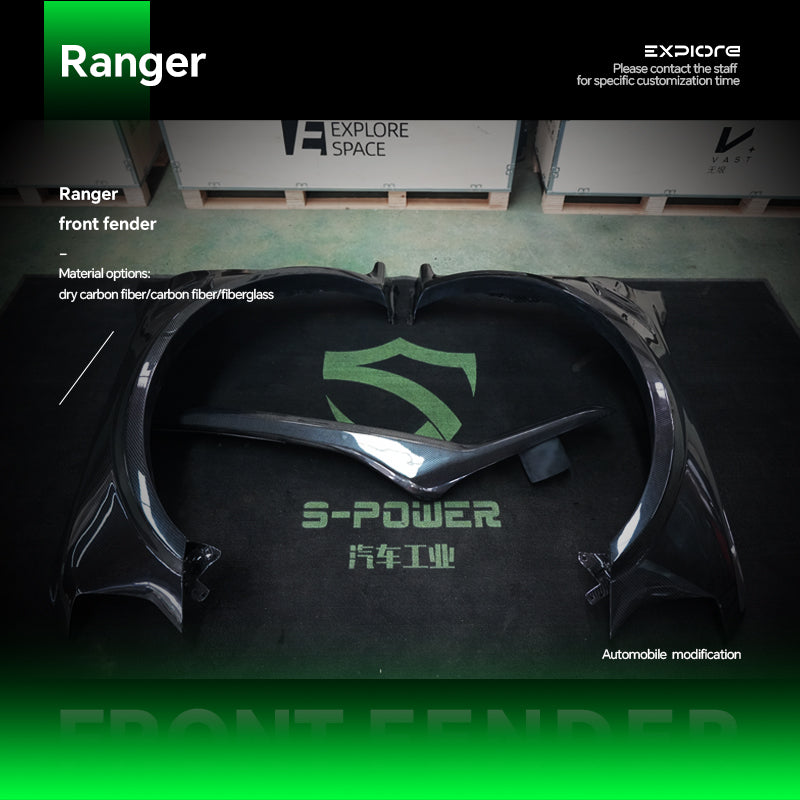 Ford Ranger Carbon Fiber Front Fender